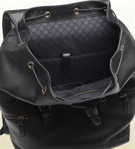 small gucci backpack black|black gucci backpack for men.